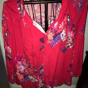 Free People oversized ‘butterfly’ blouse.